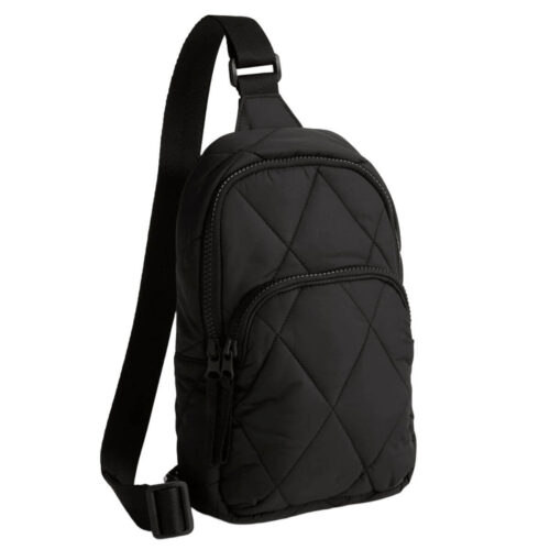 Vera Bradley Women's Featherweight Lorman Sling Backpack – Lightweight Crossbody Bag in Moonless Night Image 1