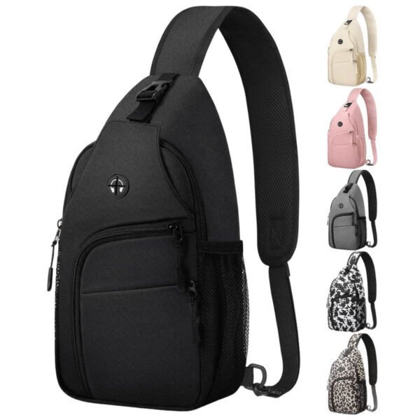 Pritent Waterproof Sling Bag – Trendy Casual Crossbody Backpack with Convertible Strap for Hiking and Travel Image 1